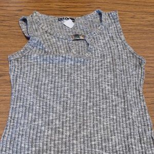 Grey Sleeveless Top